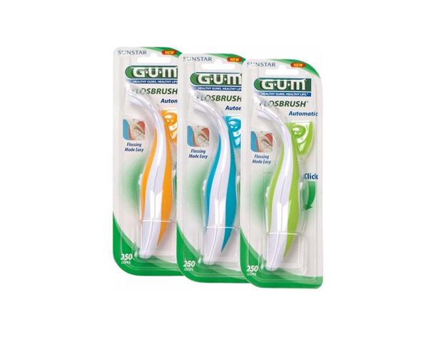 GUM Flosbrush automatique : Fil Dentaire avec Applicateur (250 utilisations)- Img: 202211051