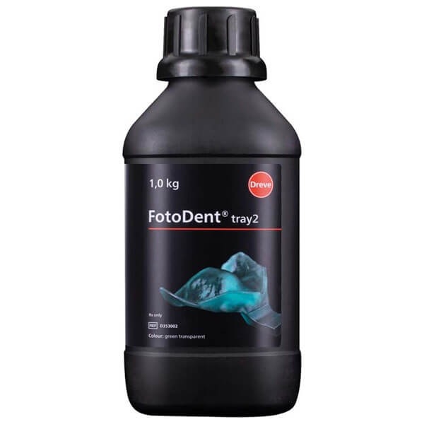 FotoDent Tray2 : Résine biocompatible pour l’empreinte (1 kg) - Vert - Transparent Img: 202503081