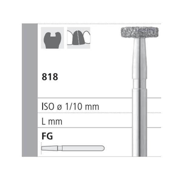 Fraise 102A/6 C 818 Diamantée Ronde FG (6 unités) - Nº 003 Img: 202204301
