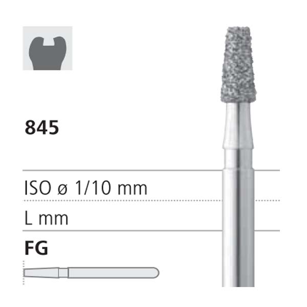 Kit Fraises Diamantées Dentaires FG-105 - Pour Polissage Composite - Pièce à Main Haute Vitesse - Neuf