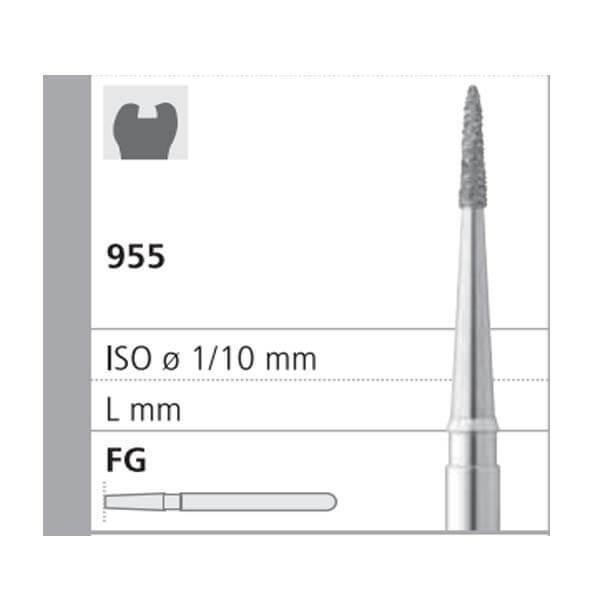 Fraise D9/6 955 Diamantée Lance CA (6 unités) - Nº010 Img: 202204301