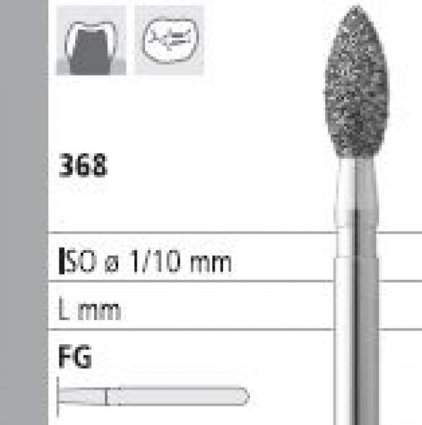 Fraise diamant 368 football conique FG (6u) - 023 MOYEN. Img: 201812081