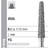 Fraises Diamantées Dentaires Interproximales Grain Fin FG Midwest 392-016F - Lot De 5
