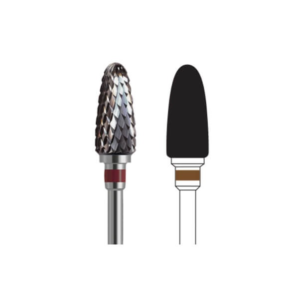 Fraise en forme d'œuf 251 en carbure de tungstène PM - T : 060 - G : Épais Img: 202404131