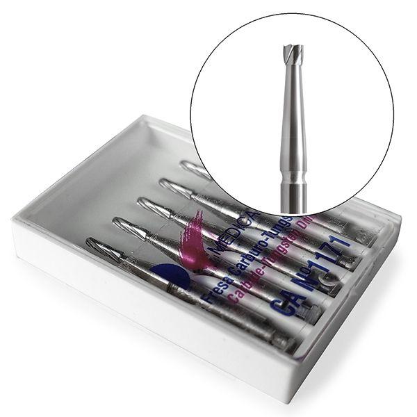 12 Fraises Dentaires Carbure De Tungstène HP8 - Pour Labo Dentaire, Vitesse Lente, Tige Droite