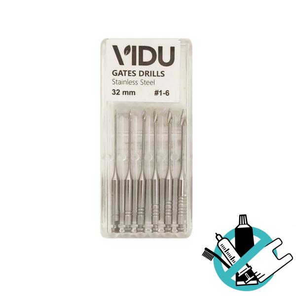 Fraises endodontiques Gates 32 mm (6 pcs) - Assortiment n° 1 - 6 Img: 202210081