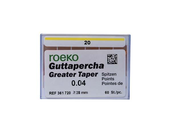 Pointes de guttapercha Greater Taper - N 20 Img: 202101091