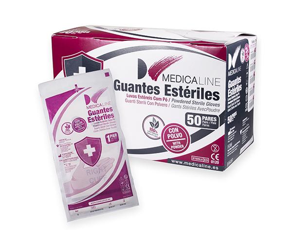 Gants en Latex Stériles avec Poudre (50 pcs) - 7 Img: 202003141