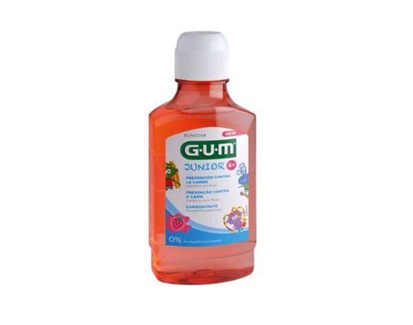 Gum Junior : Bain de bouche à la fraise (bouteille de 300 ml) - SUNSTAR
