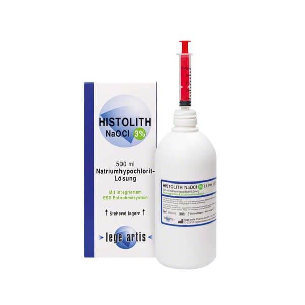 HISTOLITH NaOCl 3% Hypochlorite de sodium avec système de dosage ESD (500 ml) Img: 202208131