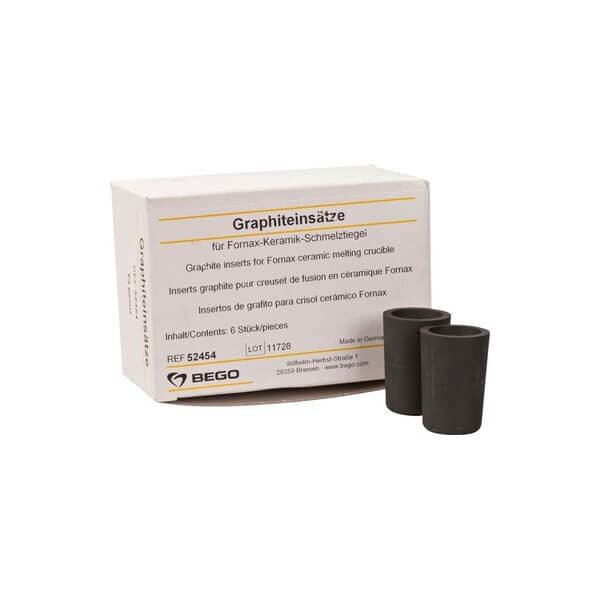 Creusets et pièces de rechange en céramique pour le moulage - Inserts graphite Fornax (6 pcs) Img: 202503081