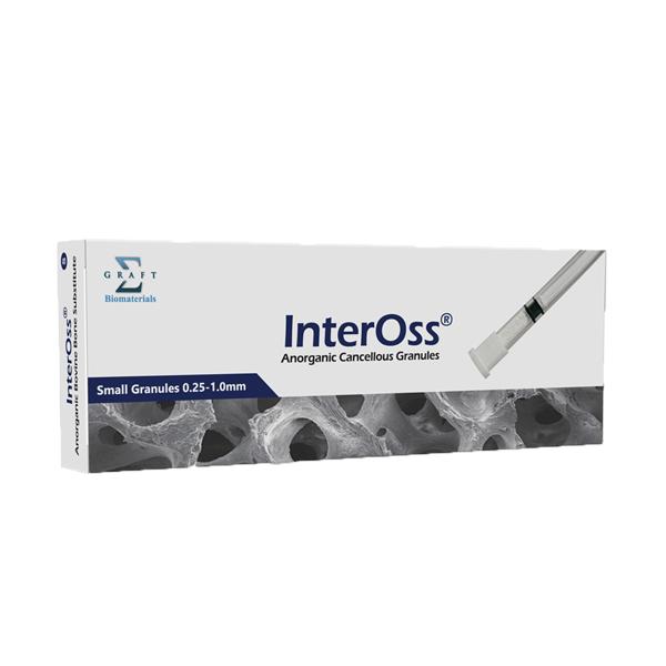 InterOss : xénogreffe de petites particules dans une seringue (0,25 - 1 mm) - 1cc Img: 202103201