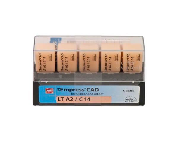 IPS EMPRESS CAD CEREC / inLab LT A2 C14 5 unités Img: 202101091