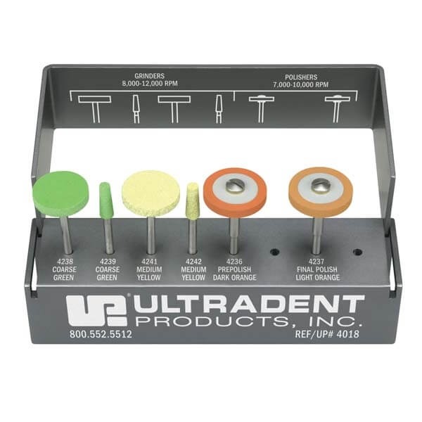 Jiffy Universal : Kit de polissage céramique avec porte fraise en aluminium - Extraoral Img: 202304081