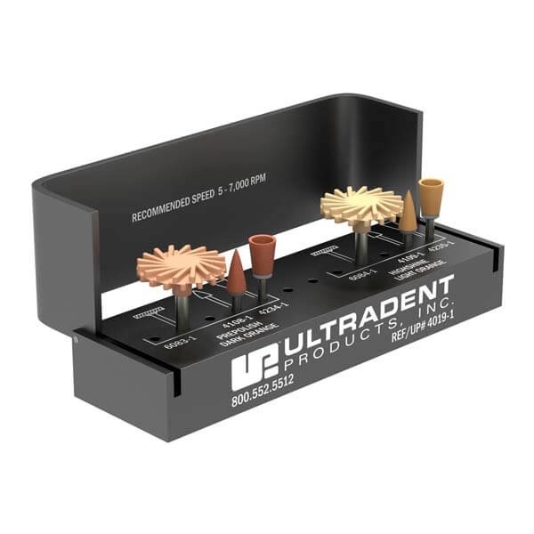 Jiffy Universal : Kit de polissage céramique avec porte fraise en aluminium - Intraoral Img: 202304081