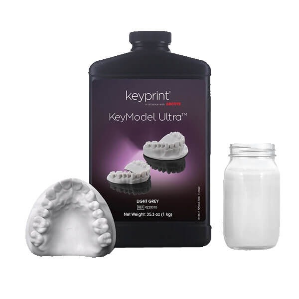 KeyModel Ultra : Résine 3D - Gris clair (1 Kg) Img: 202302111