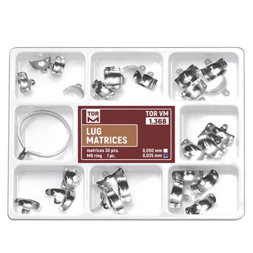 Kit Matrices Kit de matrices dentaires en métal Lug (30 pièces) - TOR VM