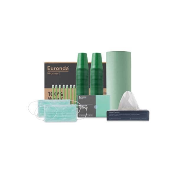 Kit 100% Monoart : Paquet de matériel jetable - VERT Img: 202308191