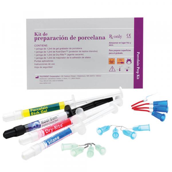 KIT PREPARATION PORCELAINE (4x1,2ml. + 8 POINTES) Img: 201811031