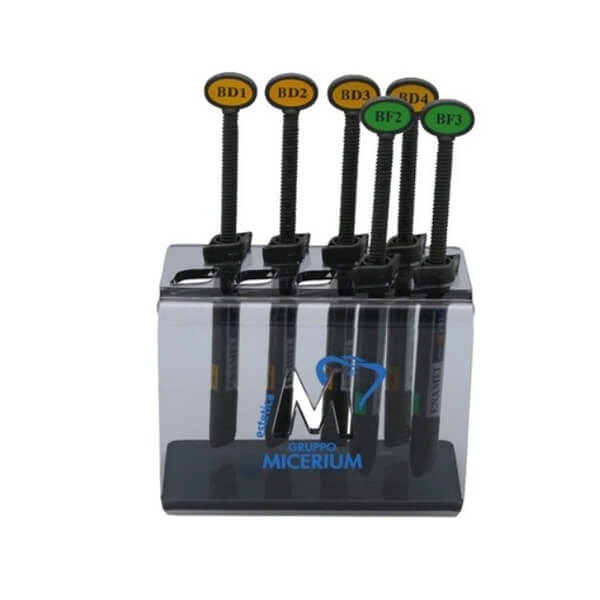 Enamel plus HRI: Kit composite fonctionnel biocompatible (seringues de 5 g) - 6 seringues de 5 g - Couleur : Assortiment Img: 202307011