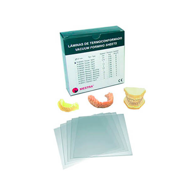 Feuille Thermoformable Pour Attelle Dentaire - Souple Ou Dur - 1/1,5/2 Mm - 130x130mm - Pour Labo Dentaire