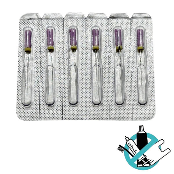 C File : Limes endodontiques (6 pcs) - L : 25 mm N : 10 C : 02 Img: 202505241