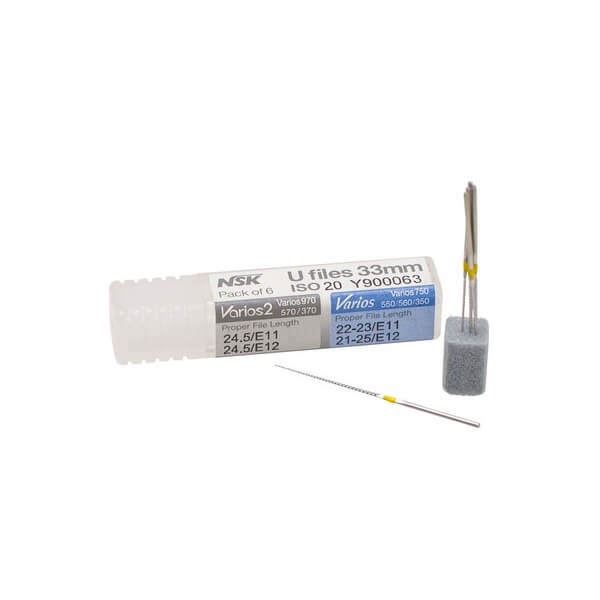 Limes U : Limes endodontiques pour ultrasons Varios (6 pcs) - ISO 020 Img: 202503081