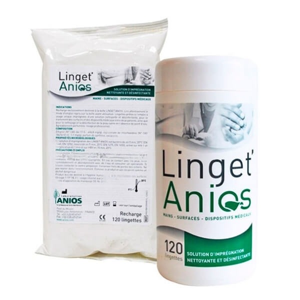 Linget Anios : Lingettes désinfectantes (100 pcs) Img: 202308261