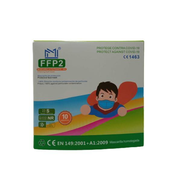 Masque FFP2 pour enfants Bleu avec des dessins (10 pcs) Img: 202109111