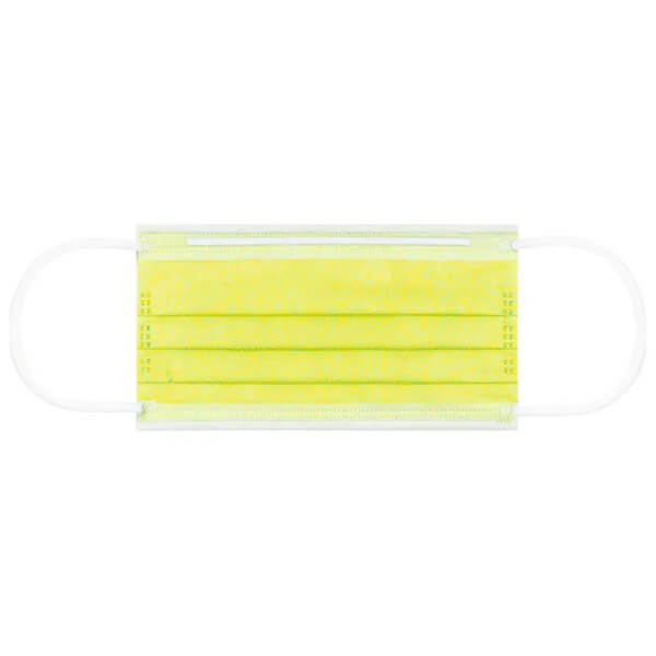Monoart : Masque chirurgical Graffiti à 4 couches (50 pcs) - CITRON VERT Img: 202505241