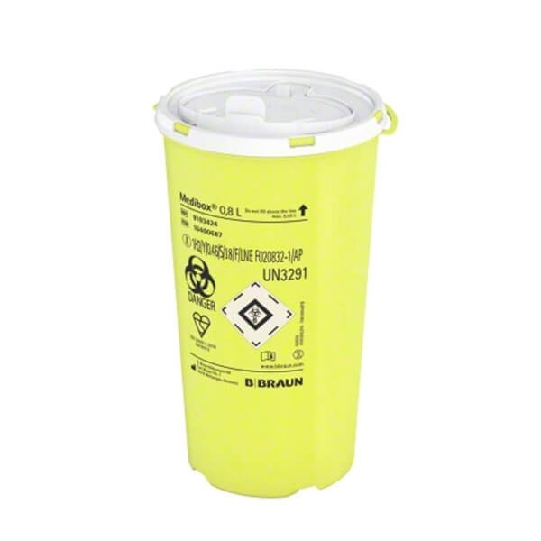 Medibox : Conteneur à déchets - 0.8 L. Img: 202202191