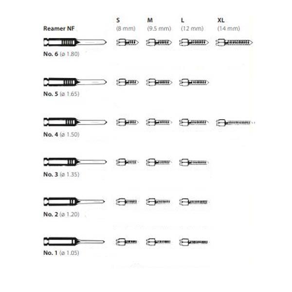 Mira-Post : Boulon intraradiculaire plaqué or (12 pièces) - Short 1 Img: 202209101