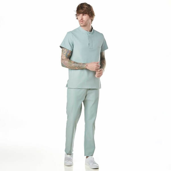 Pyama pour homme Milet Gabardine Burberry - L - Menthe Img: 202508301