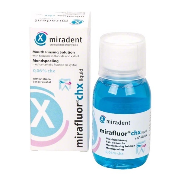 Mirafluor : Solution pour bain de bouche avec Chx - 100 ml Img: 202209101