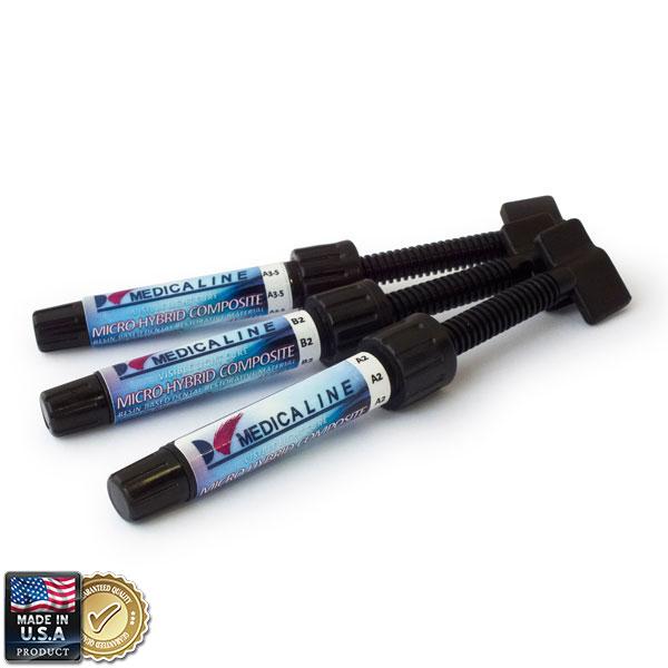 Seringue De Résine Composite Dentaire Nano-hybride MEDENTAL - 4g, Polymérisation à La Lumière