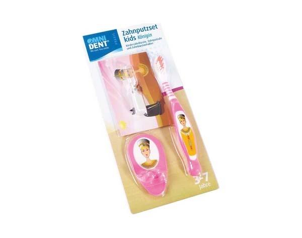 Omni Ensemble de brosses à dents pour enfants-Pour les filles (dessin du pharaon) Img: 202102271