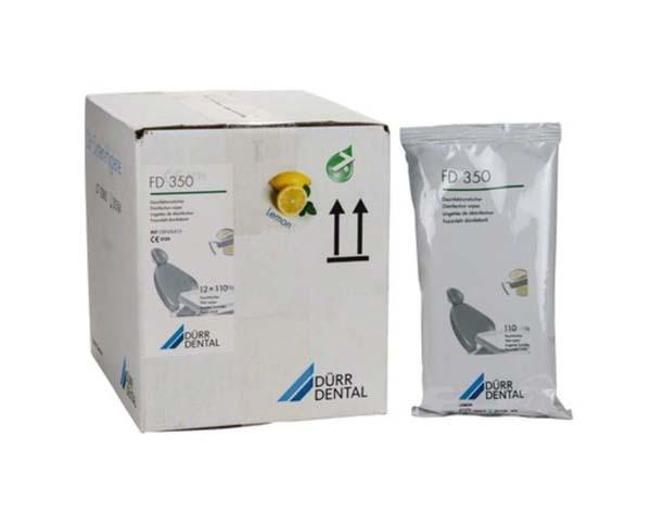 FD 350 : Paquets de Lingettes Désinfectantes sans Alcool (12 x 110 unités) -CITRON Img: 202302041
