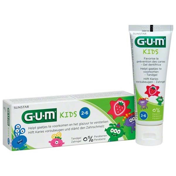 Dentifrice Gum Kids pour enfants (2 à 6 ans) - 12 ml Img: 202208131