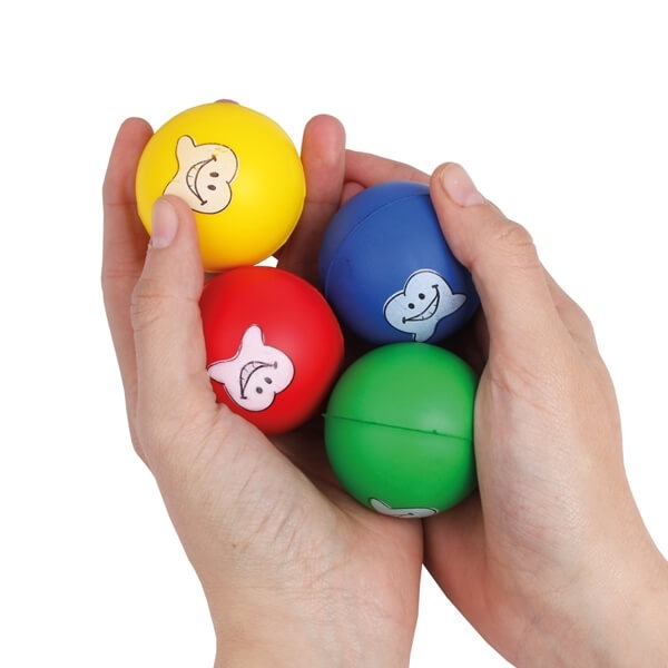 Boules anti-stress avec molaires amusantes (10 pièces) - Bader