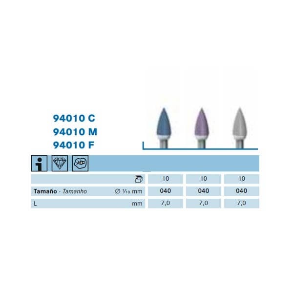 Polisseuse diamantée pour céramique 94010M.204.040 pour contre-angle Img: 202306031