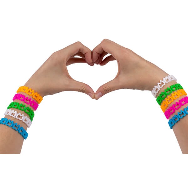 Bracelets en caoutchouc en forme de molaire (24 pcs) Img: 202403091