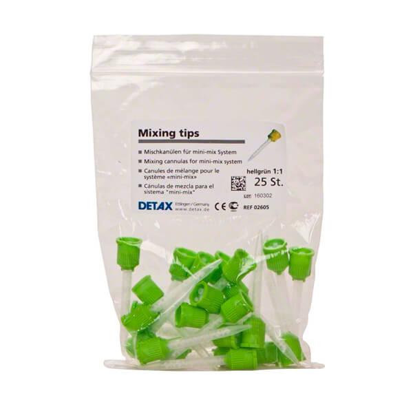 Canules de mélange vert clair 1:1 (25U.) - 25 unités vert clair 1:1 Img: 202109181