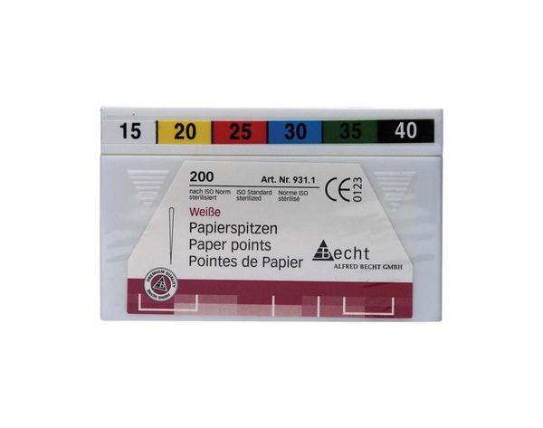 Pointes papier blanches (ISO 28mm)-ISO 015-040 (200 pcs) Img: 202006201