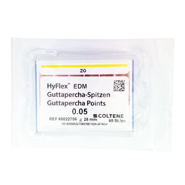 Hyflex EDM : Pointes de Gutta-percha (60 pcs.) - 20/.05 Img: 202401061