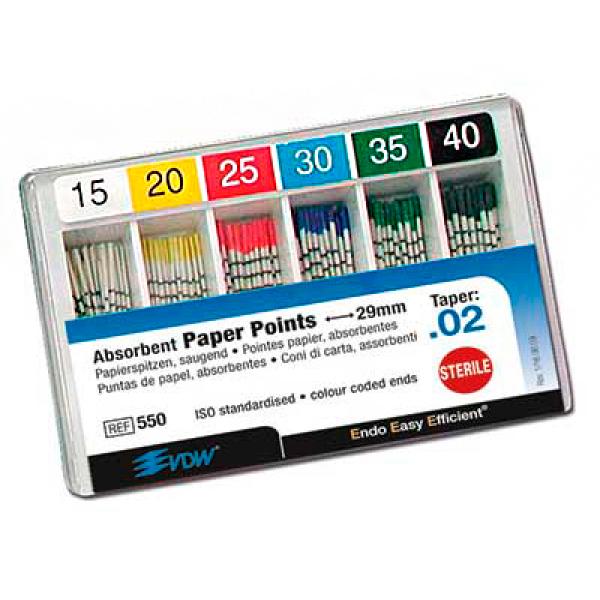 POINTES PAPIER STERILES ZIPPERER 29mm Nº30 200 unités Img: 201807031