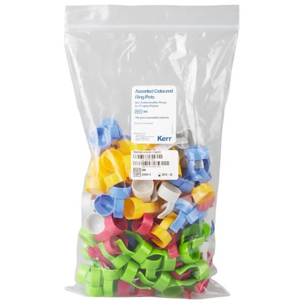 Récipients à anneaux en couleurs assorties (100 pcs) Img: 202503151