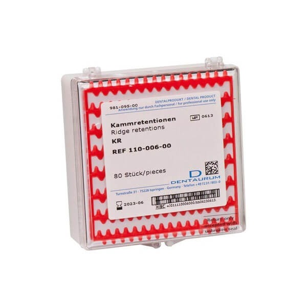 Retenues de cire standard - Rouge (80 pcs) Img: 202503081