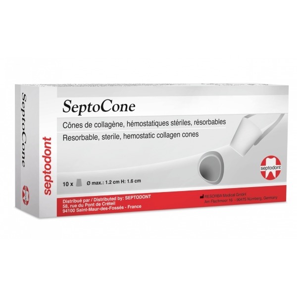 Septocone : Cônes de collagène (10 pcs) - 10 unités Img: 202304081