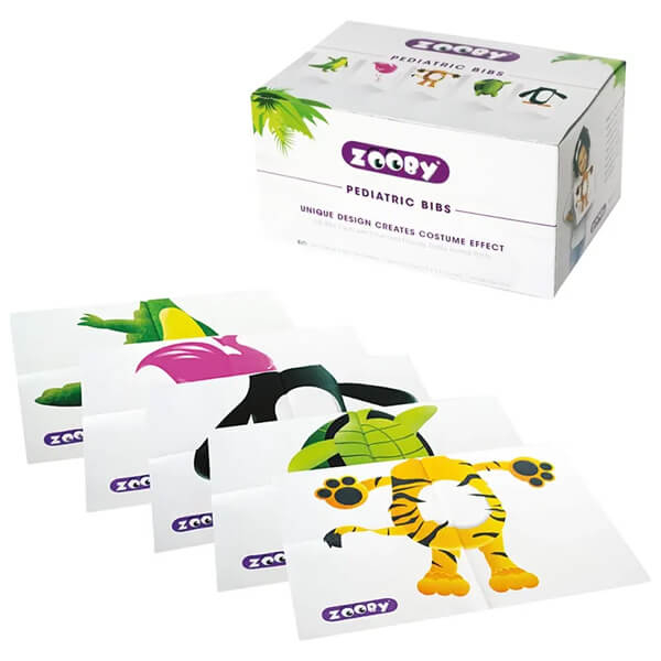 Serviettes bavoir pour les patients pédiatriques (100 pcs) Img: 202505241