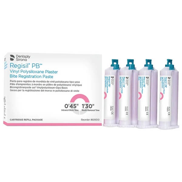 Regisil PB : Matériau d'enregistrement de l'occlusion en cartouches (50 ml) Img: 202503151